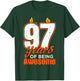 Candle 97 Birthday Party Wishes Cake Decoration Candlelight T-Shirt - T-Shirt | Forest