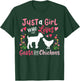 Goat Chicken Just A Girl Who Loves Goats And Chickens T-Shirt - T-Shirt | Forest