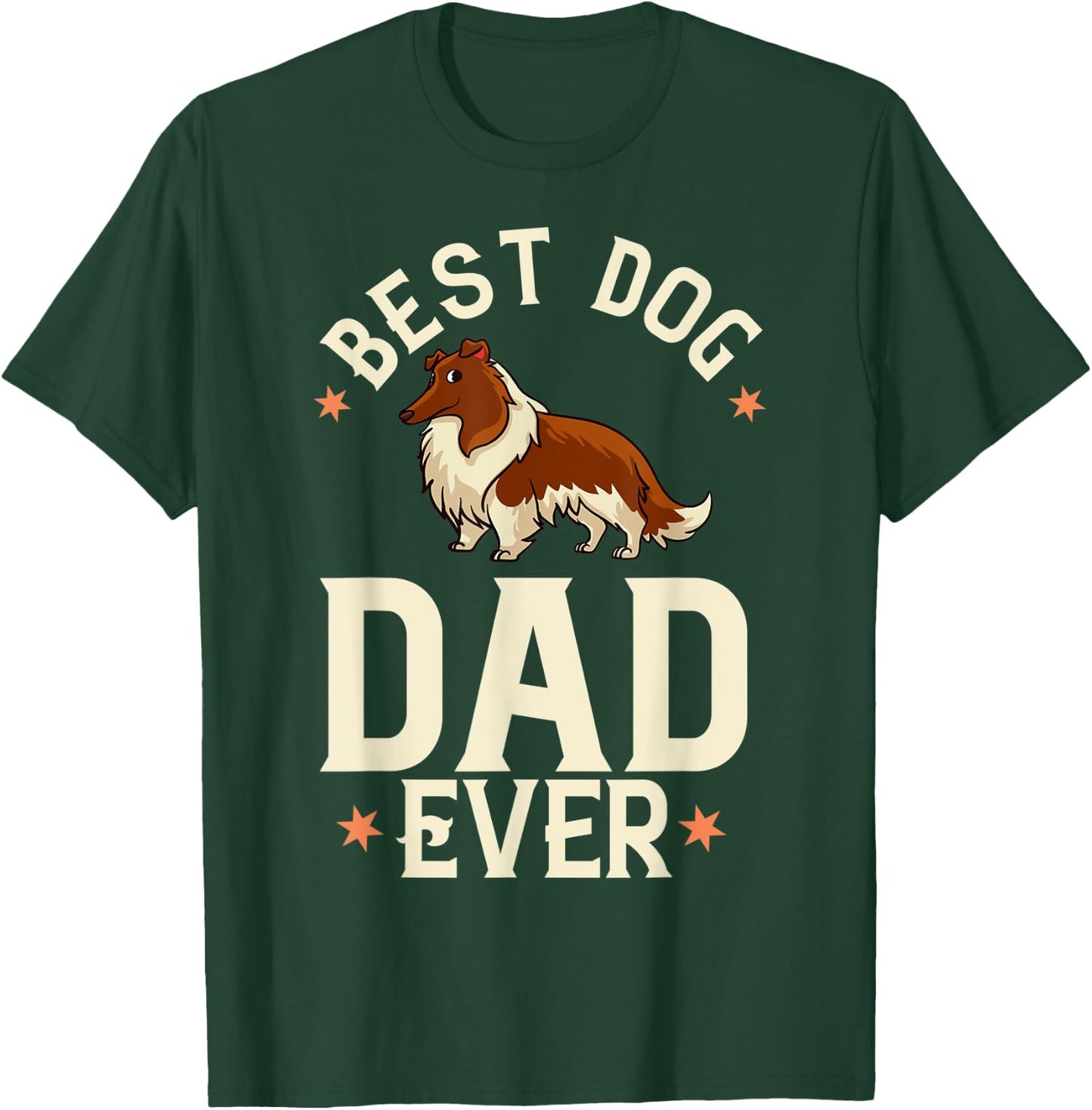 Rough Collie Dog Puppies Owner Lover T-Shirt - T-Shirt | Forest