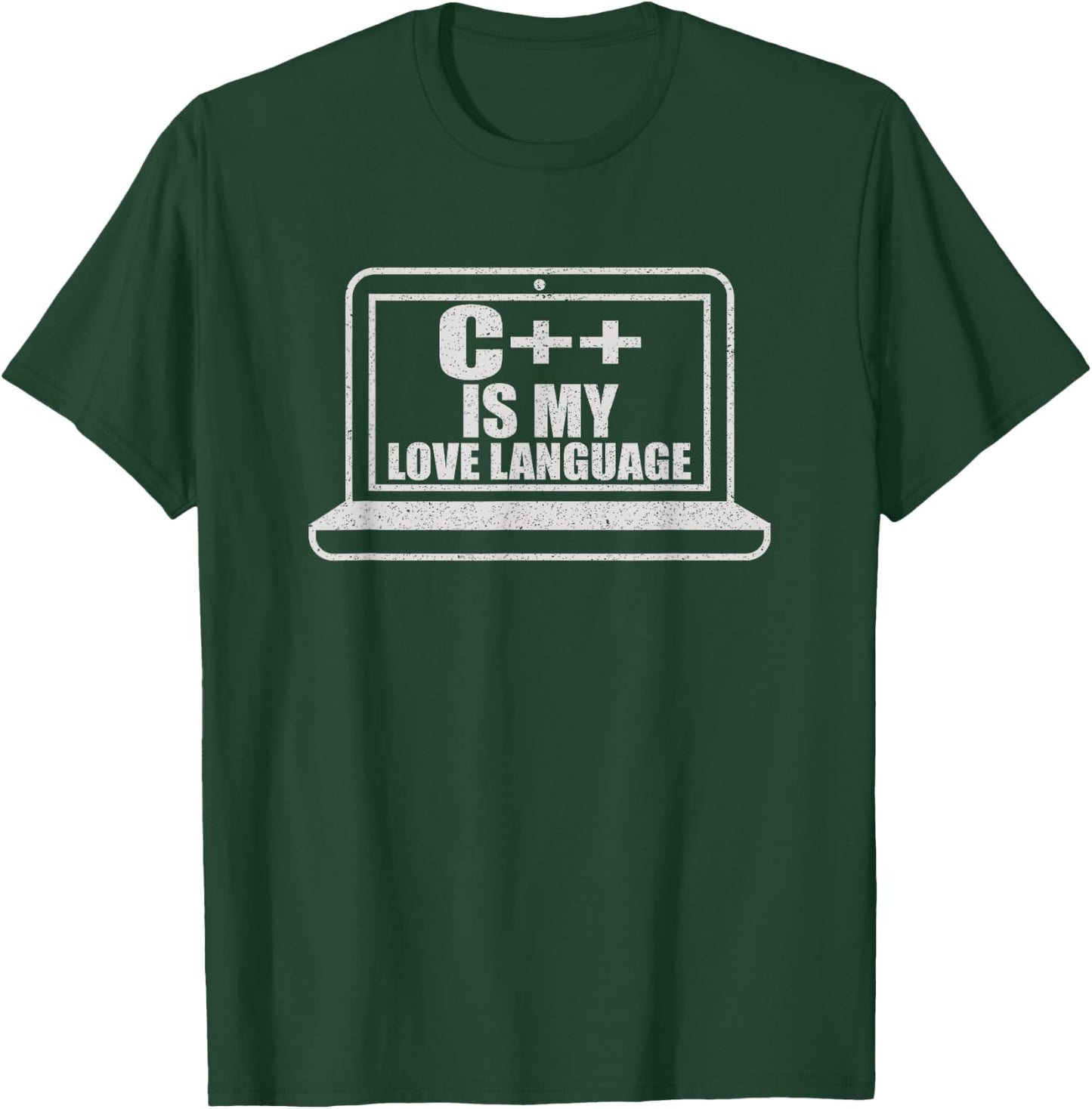 C++ is My Love Language Nerdy Programming T-Shirt - T-Shirt | Forest