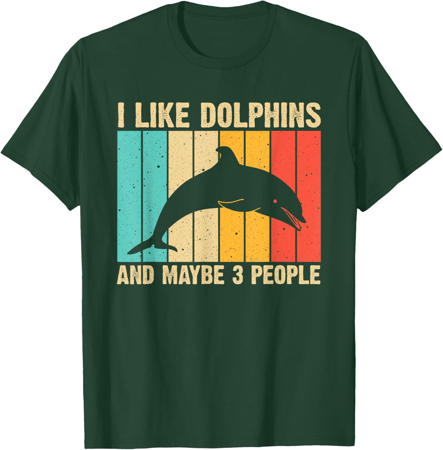 Funny Dolphin Design Women Dolphin Lover Beluga Fish T-Shirt - T-Shirt | Forest