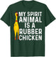 Funny Rubber Chicken Gift Men Women Rubber Chicken Costume T-Shirt - T-Shirt | Forest