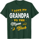 Fathers Day Shirt I Love My Grandpa To The Moon And Back T-Shirt - T-Shirt | Forest