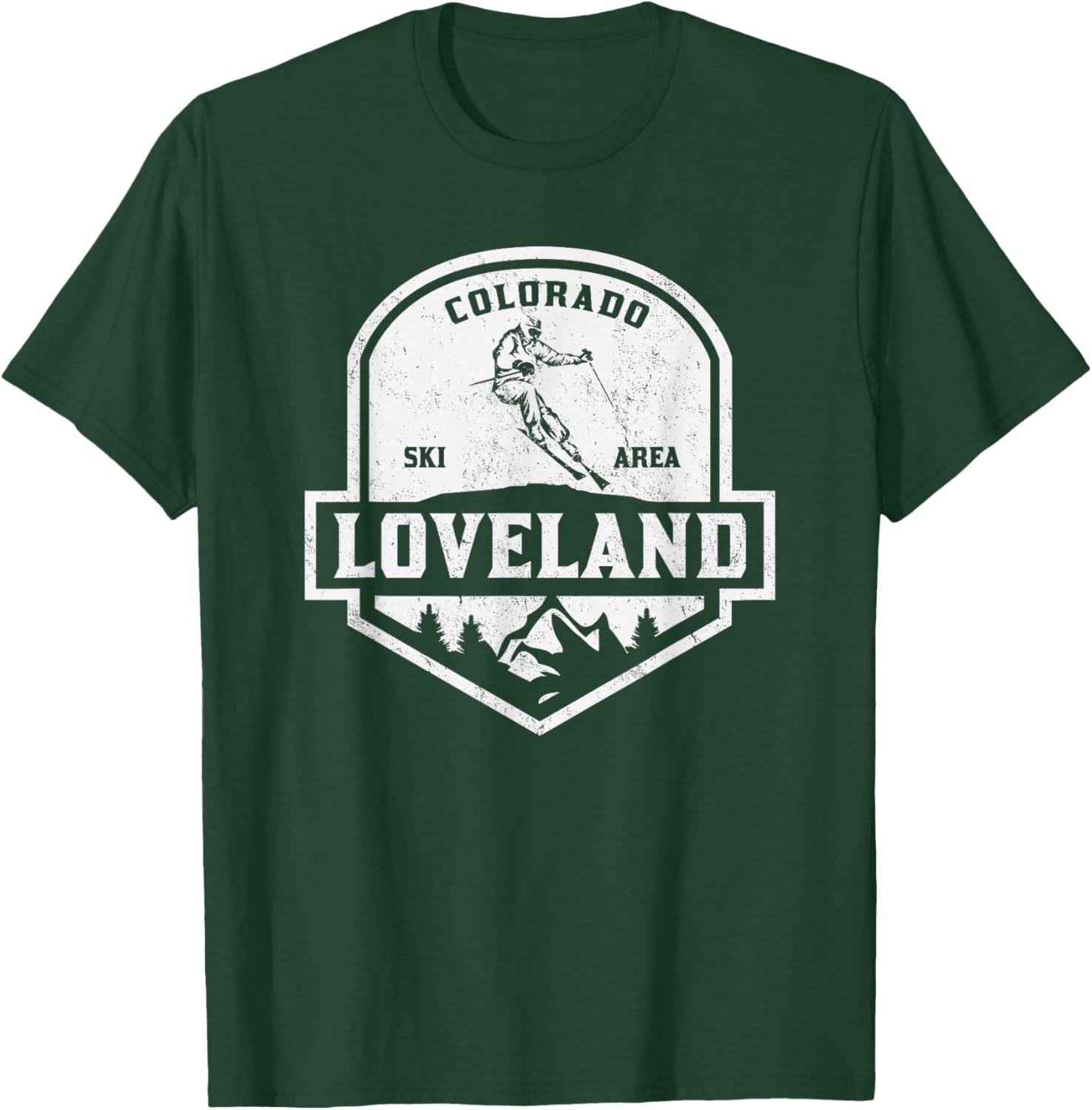 Loveland Colorado Ski Area T-Shirt - T-Shirt | Forest