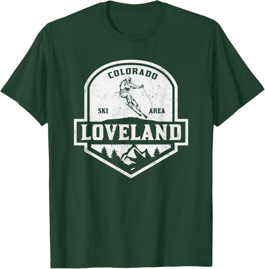Loveland Colorado Ski Area T-Shirt - T-Shirt | Forest