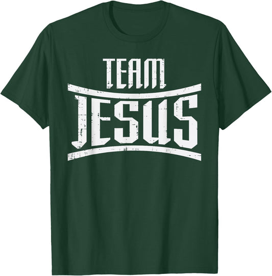 Team Jesus Catholic Jesus Religious Christian Men Women Kids T-Shirt - T-Shirt | Forest