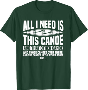 Canoeing Canoe Paddler Rowing Sport Kayak Lover T-Shirt - T-Shirt | Forest