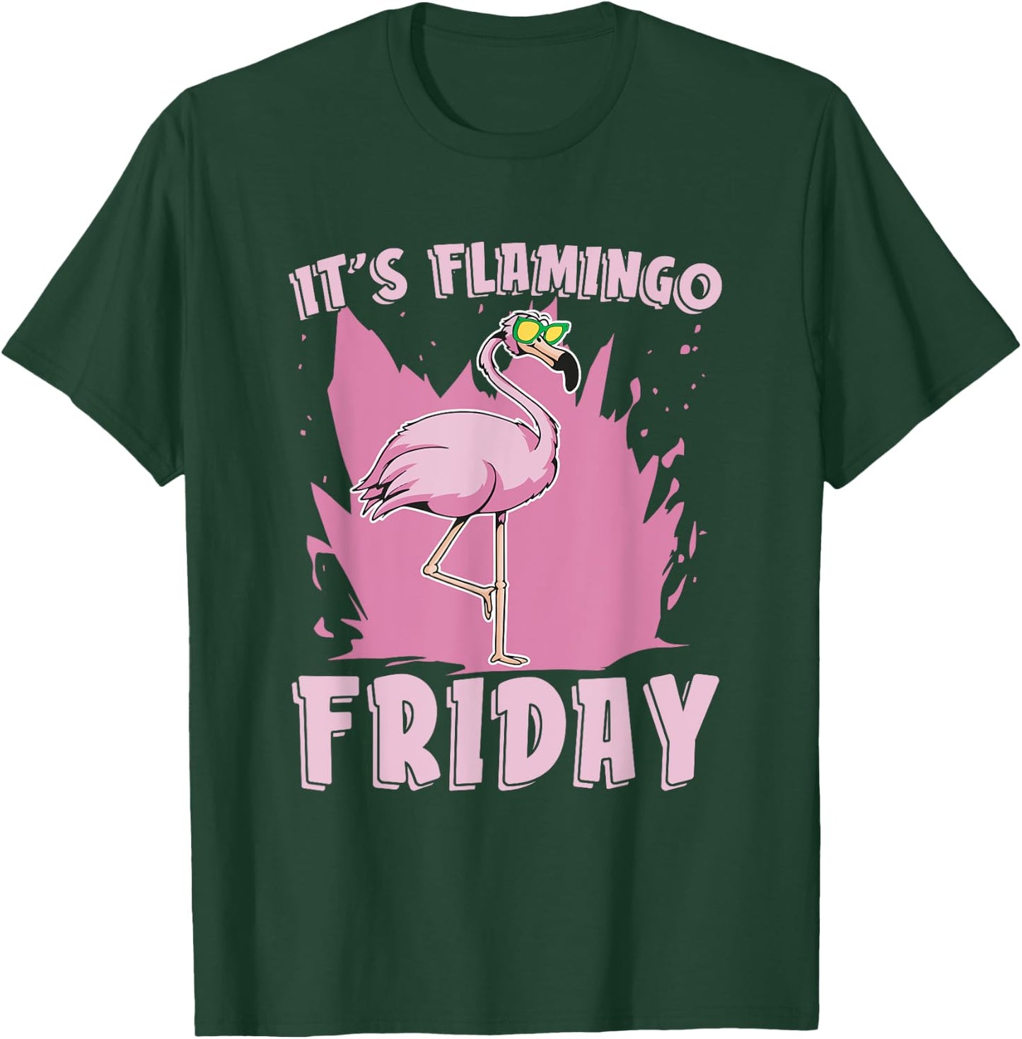 It's Flamingo Friday Flamingo Lover Bird Lover Bird Watcher T-Shirt - T-Shirt | Forest