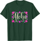 Aloha Hawaiian Flowers Flower Surfer Vintage Hawaii T-Shirt - T-Shirt | Forest