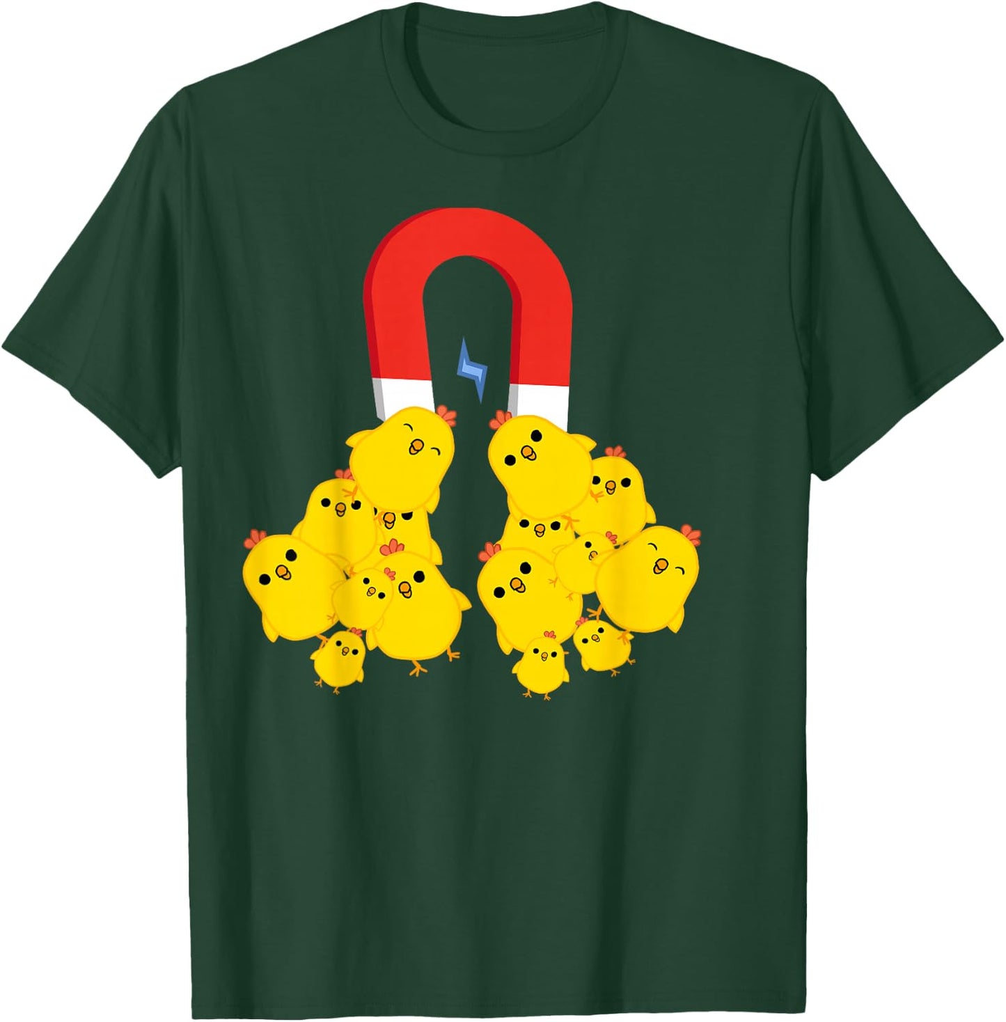 Chicks with Magnet Funny Chick Magnet T-Shirt - T-Shirt | Forest