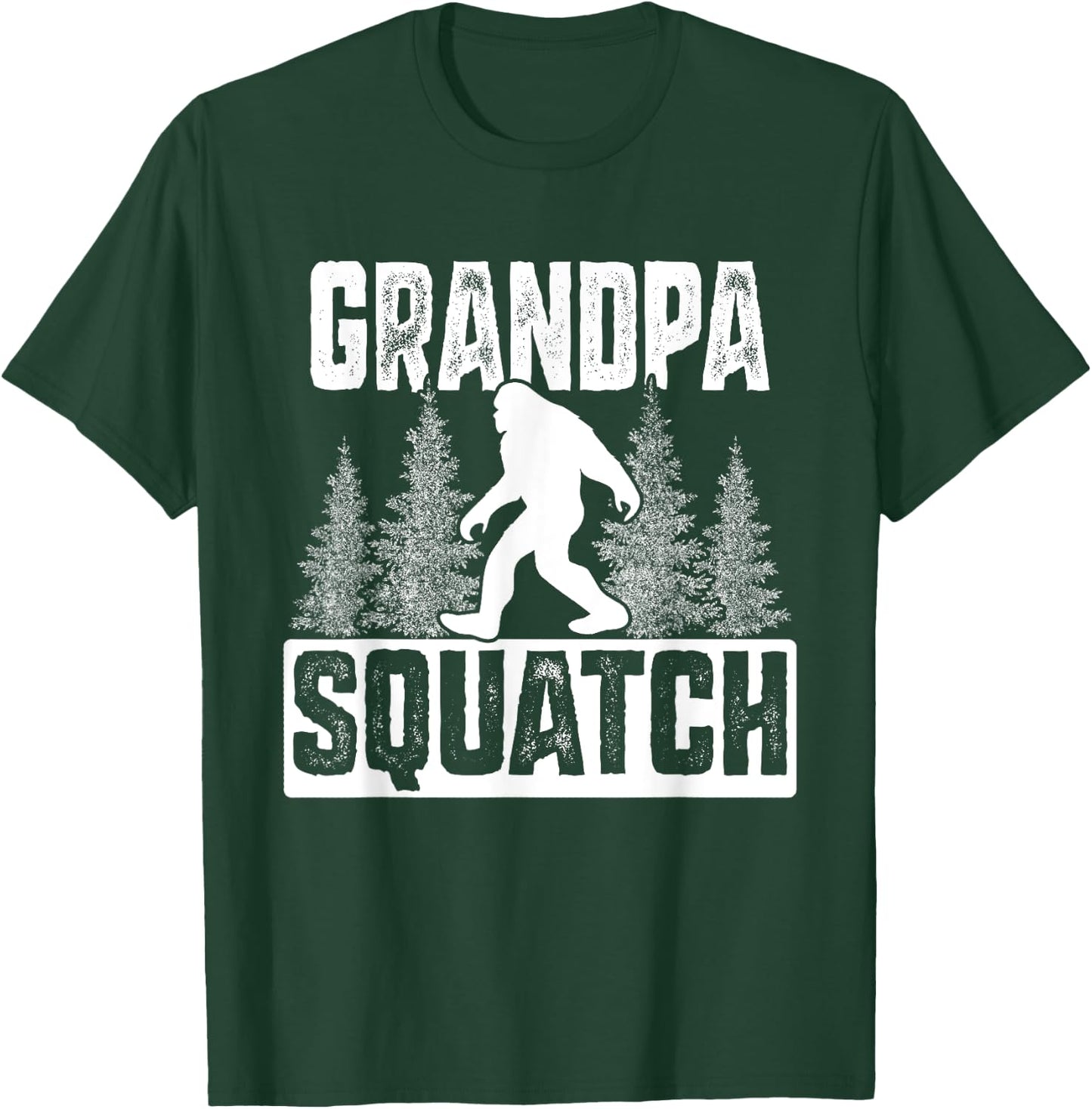 Squatchy Matching Family Bigfoot Shirts Grandpa Squatch T-Shirt - T-Shirt | Forest