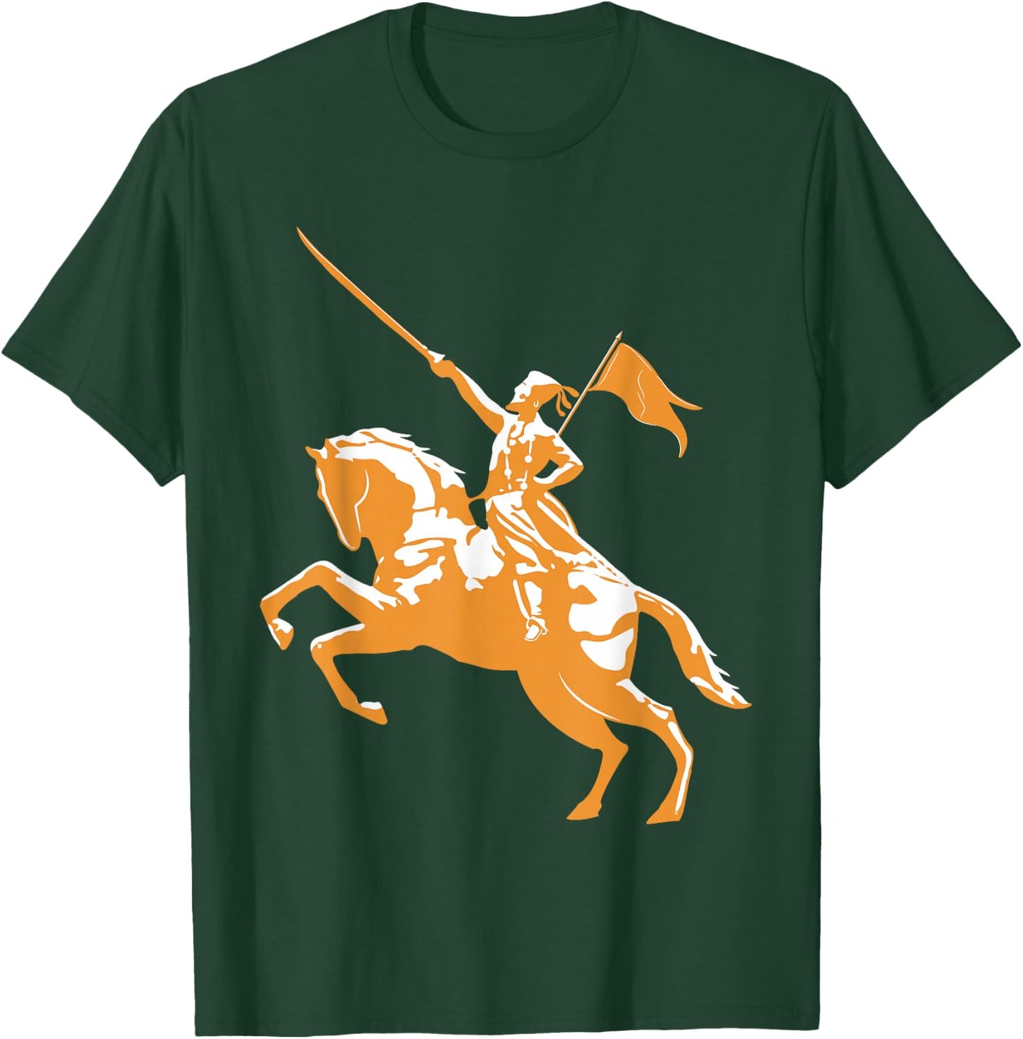 Shivaji Maharaj Statue India Sivaji Art Marathi King T-Shirt - T-Shirt | Forest