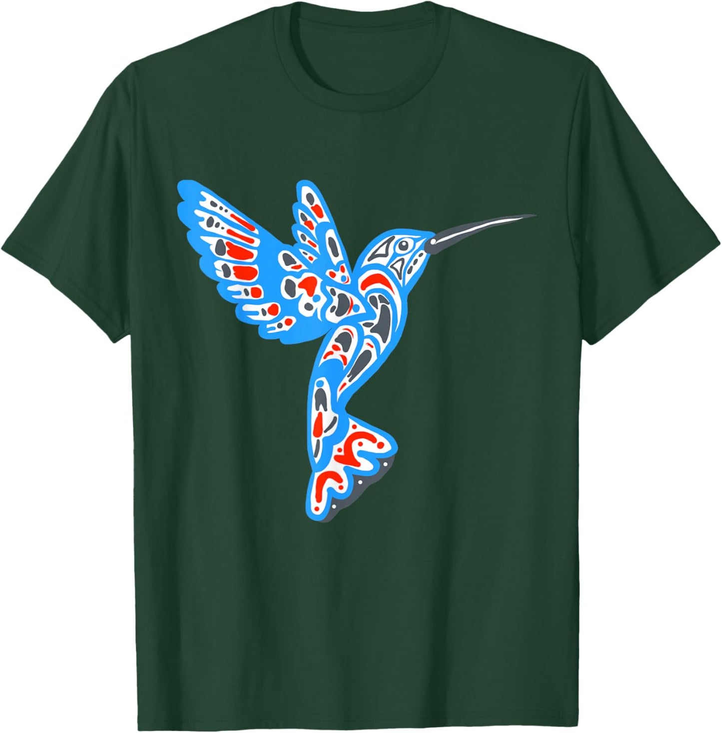 Hummingbird Native American Indian T-Shirt - T-Shirt | Forest