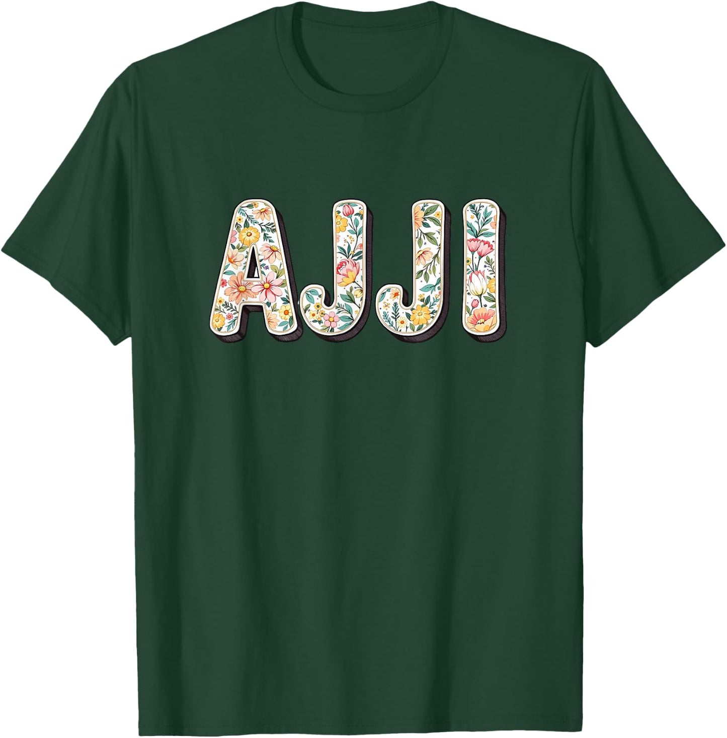 Wildflowers Ajji Floral Mother's Day Ajji T-Shirt - T-Shirt | Forest