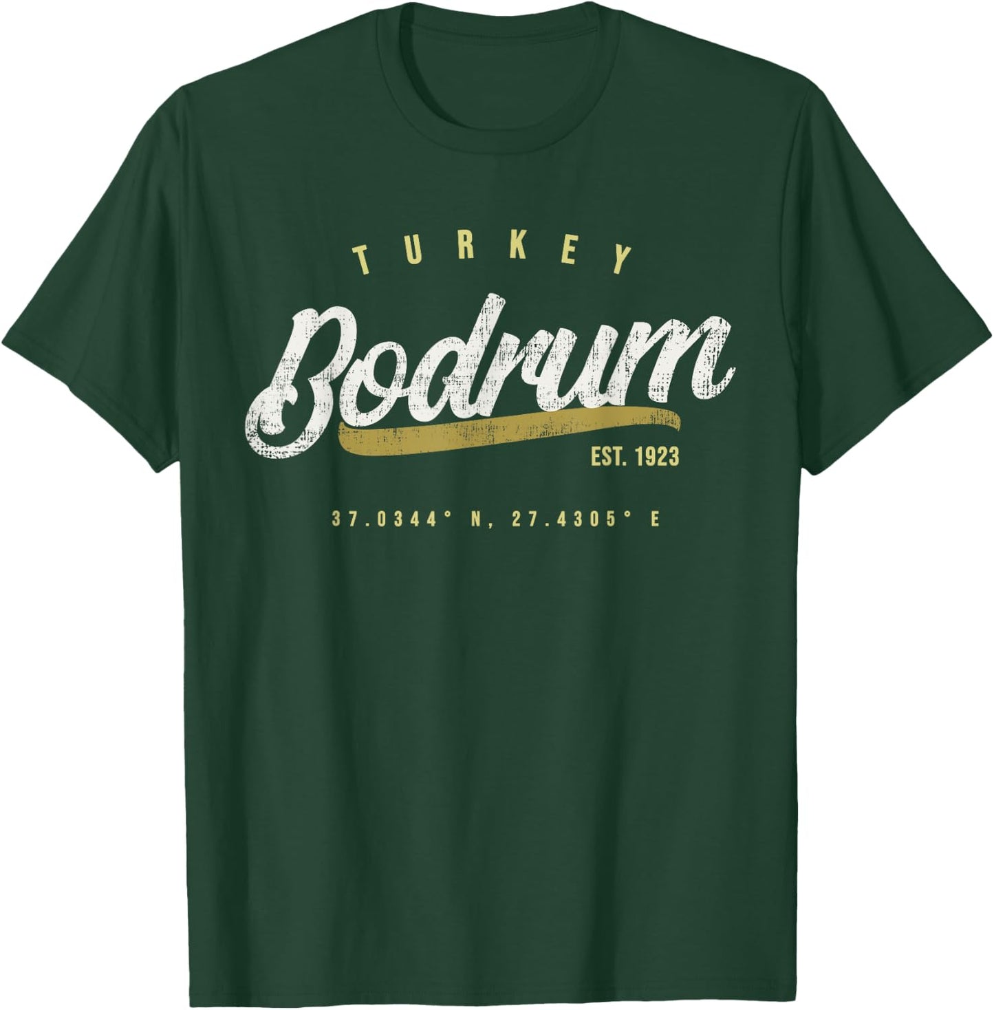 Bodrum Turkey Vintage Retro T-Shirt - T-Shirt | Forest