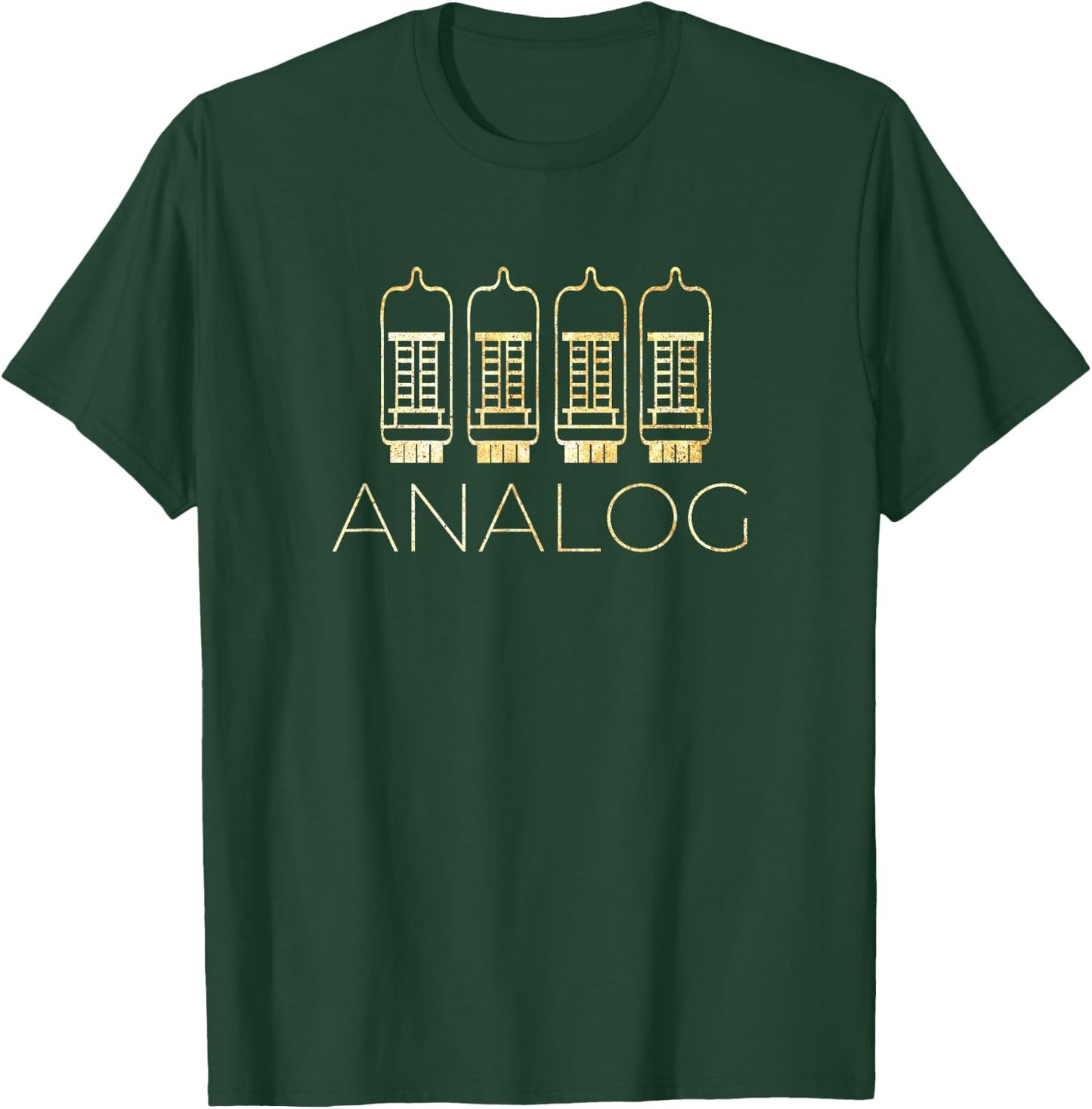 Retro Style Audiophile, Analog Tube Amp Music Gifts T-Shirt - T-Shirt | Forest
