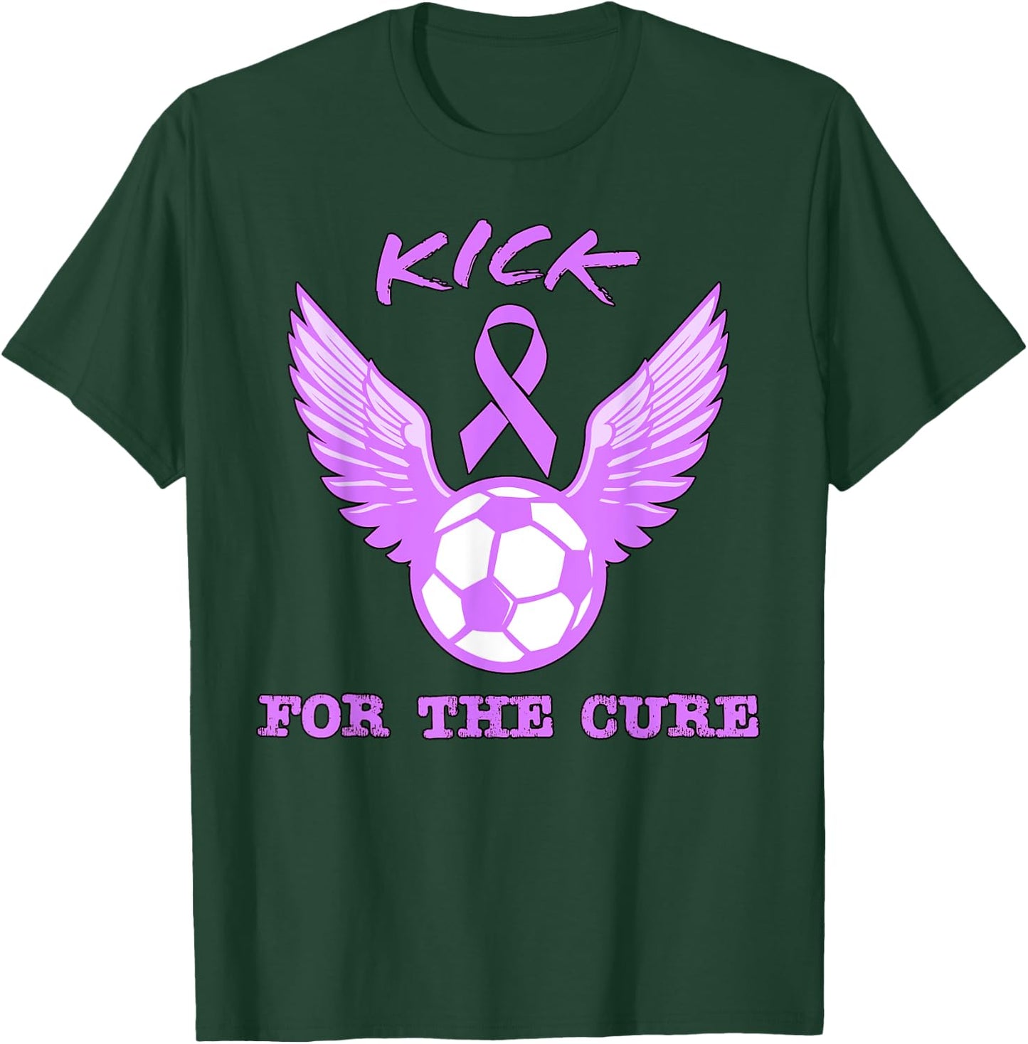 Kick For The Cure Pancreatic Cancer Awareness Month Soccer T-Shirt - T-Shirt | Forest
