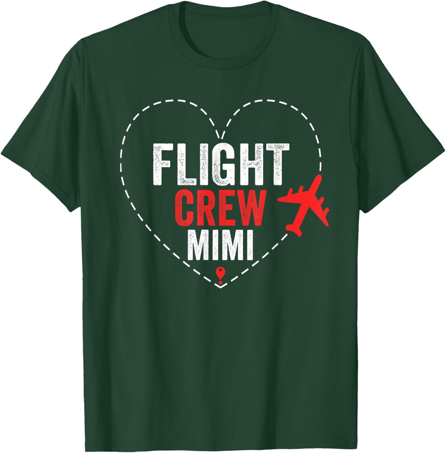 Flight Crew Mimi Airplane Family Vacation Airplane Mode On T-Shirt - T-Shirt | Forest
