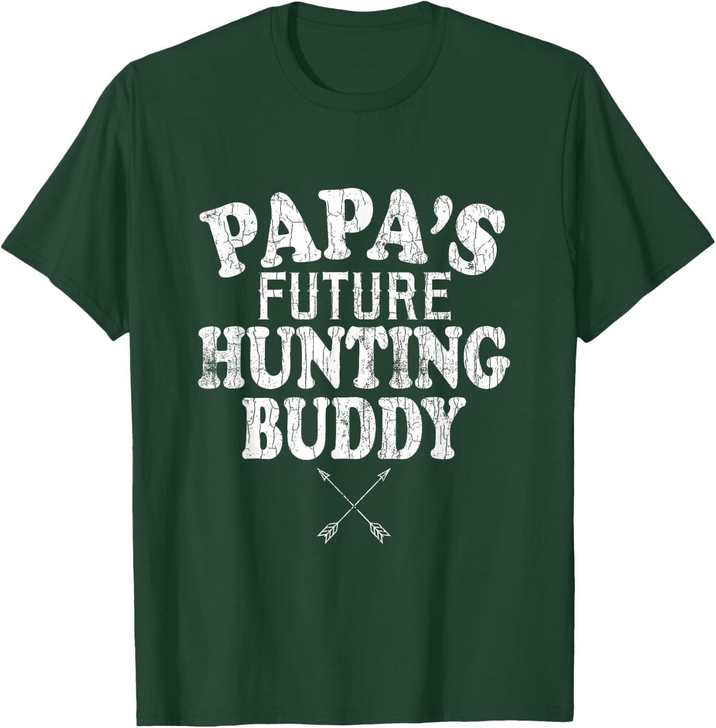 Papa's Future Hunting Buddy Funny Hunter Hunt Lover Graphic T-Shirt - T-Shirt | Forest