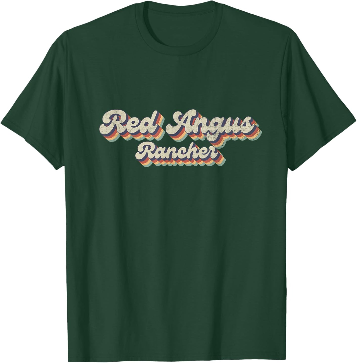 70's Cattle - Vintage Cow Rancher Red Angus T-Shirt - T-Shirt | Forest