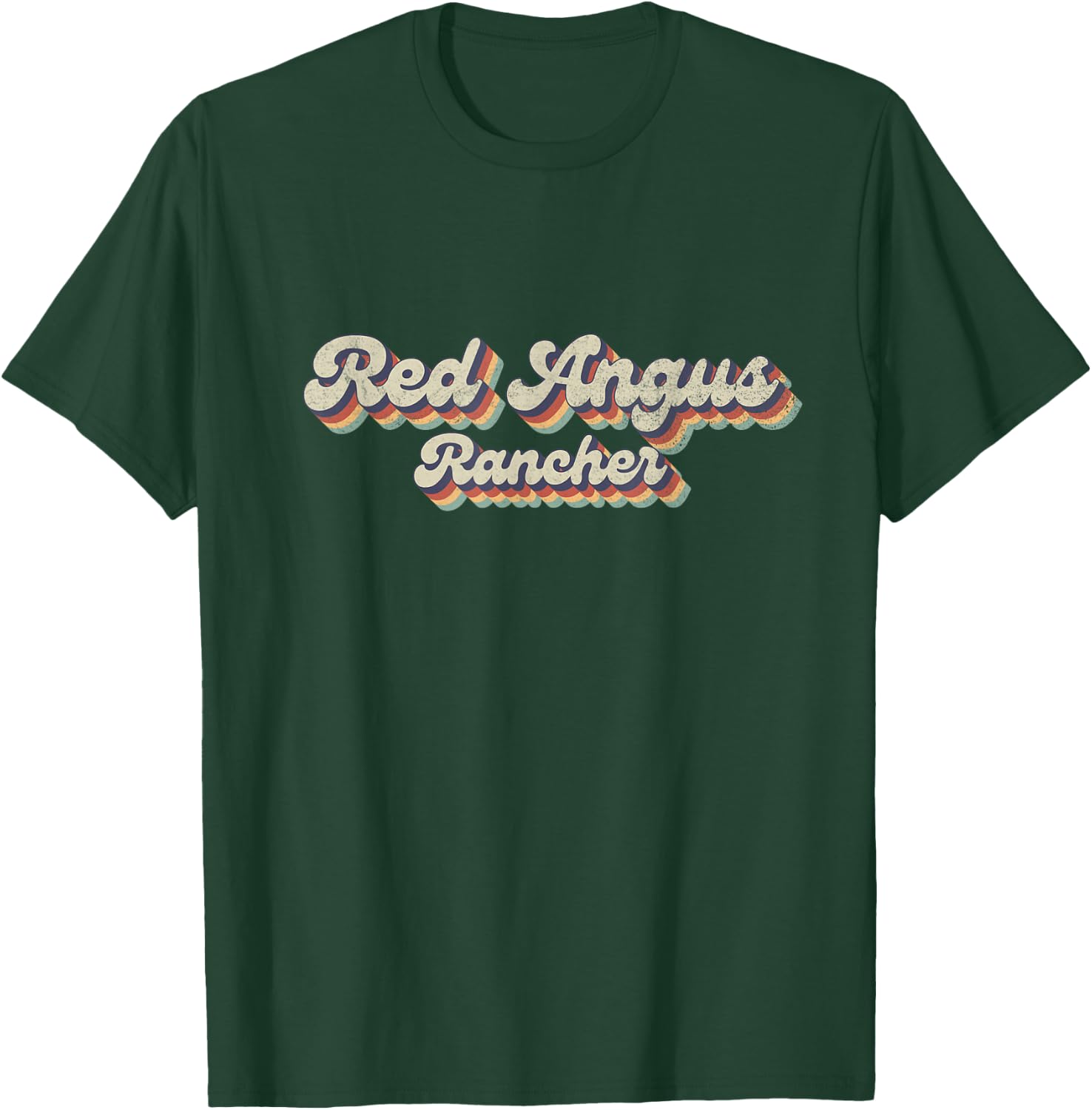 70's Cattle - Vintage Cow Rancher Red Angus T-Shirt - T-Shirt | Forest