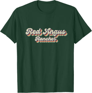 70's Cattle - Vintage Cow Rancher Red Angus T-Shirt - T-Shirt | Forest