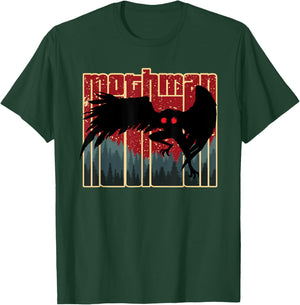 Retro Mothman - Original West Virginia Cryptid Artwork T-Shirt - T-Shirt | Forest