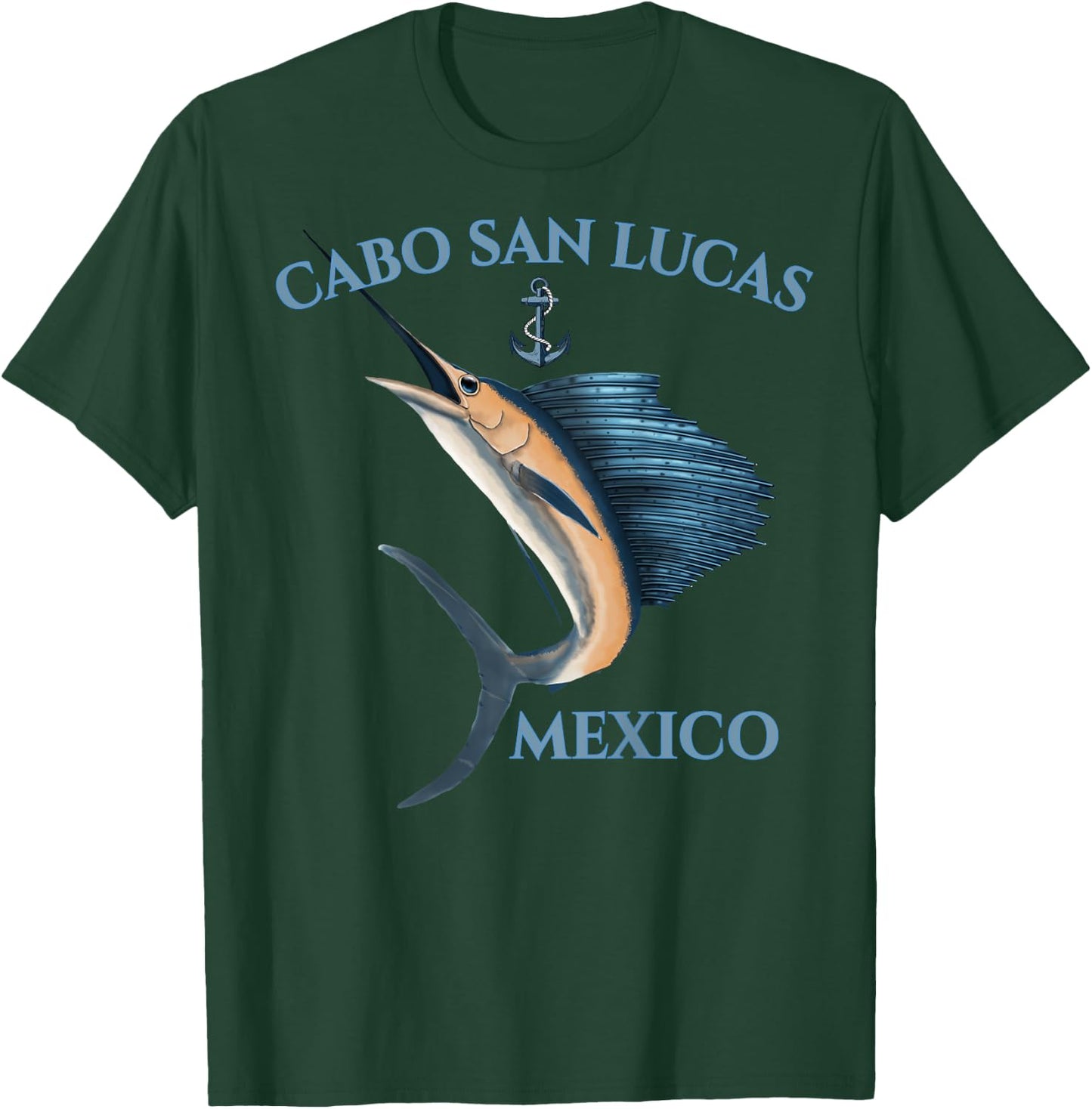 Swordfish Marlin Cabo San Lucas Mexico T-Shirt - T-Shirt | Forest