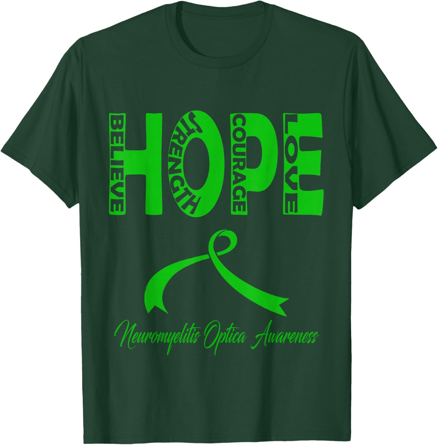 neuromyelitis optica Awareness T-Shirt - T-Shirt | Forest