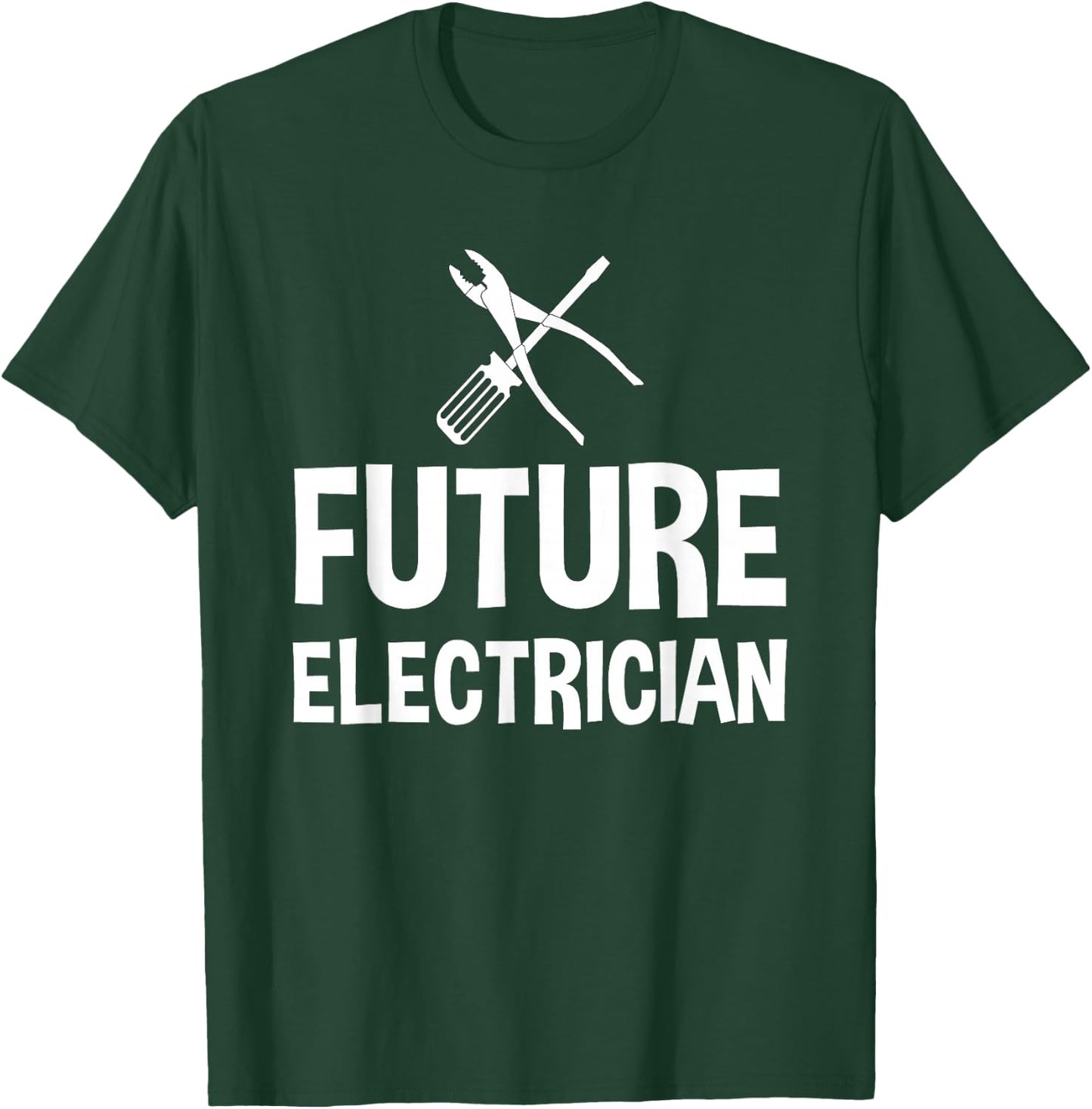 Future Electrician Kids Children T-Shirt - T-Shirt | Forest