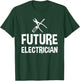 Future Electrician Kids Children T-Shirt - T-Shirt | Forest