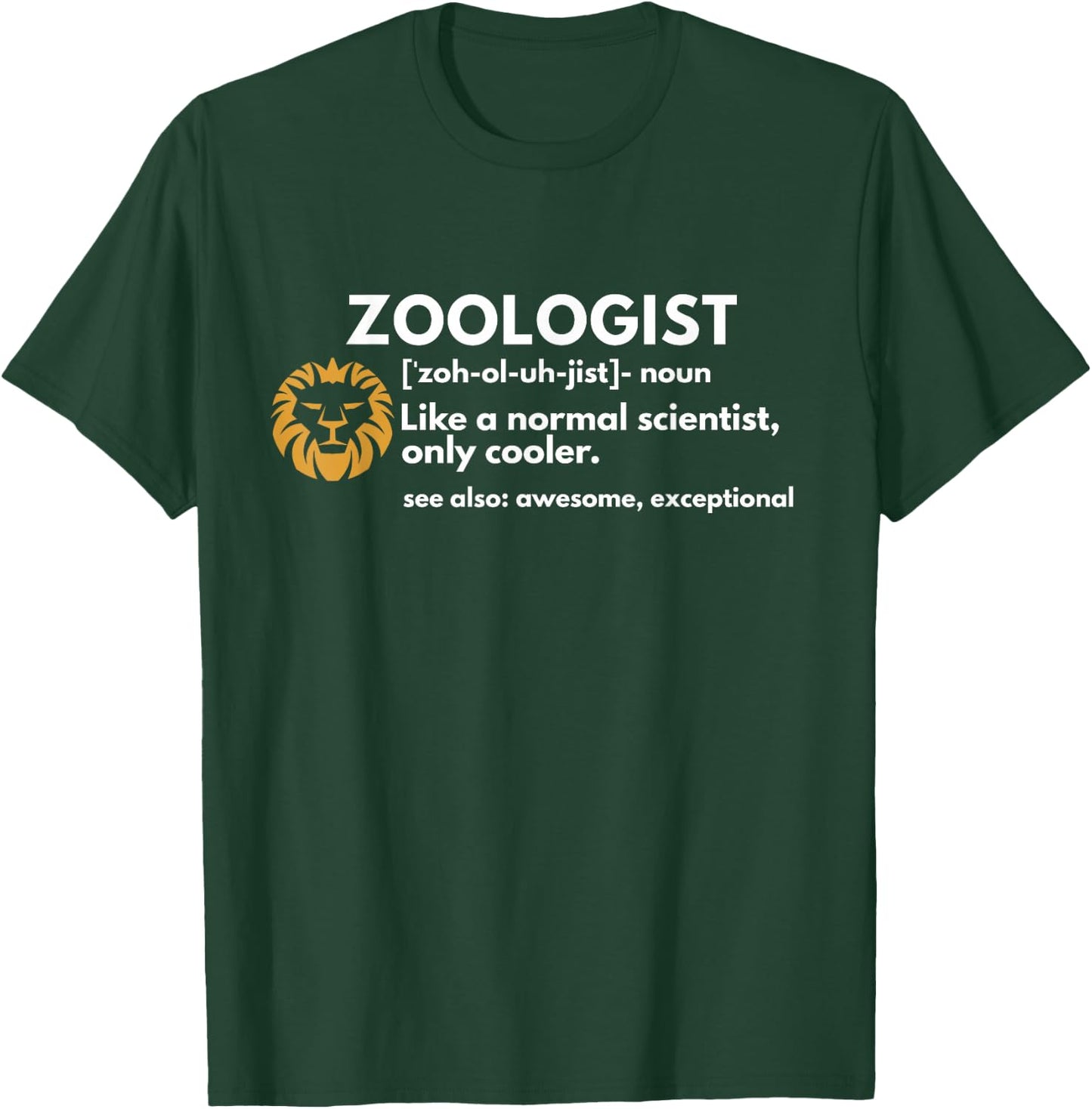 Zoologist Definition Funny Zoology Science Gift T-Shirt - T-Shirt | Forest