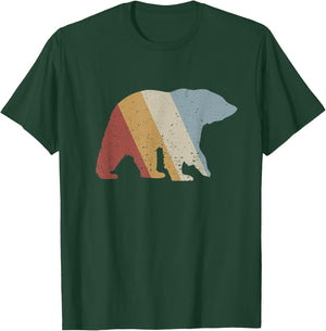 Bear Retro Style Vintage T-Shirt - T-Shirt | Forest