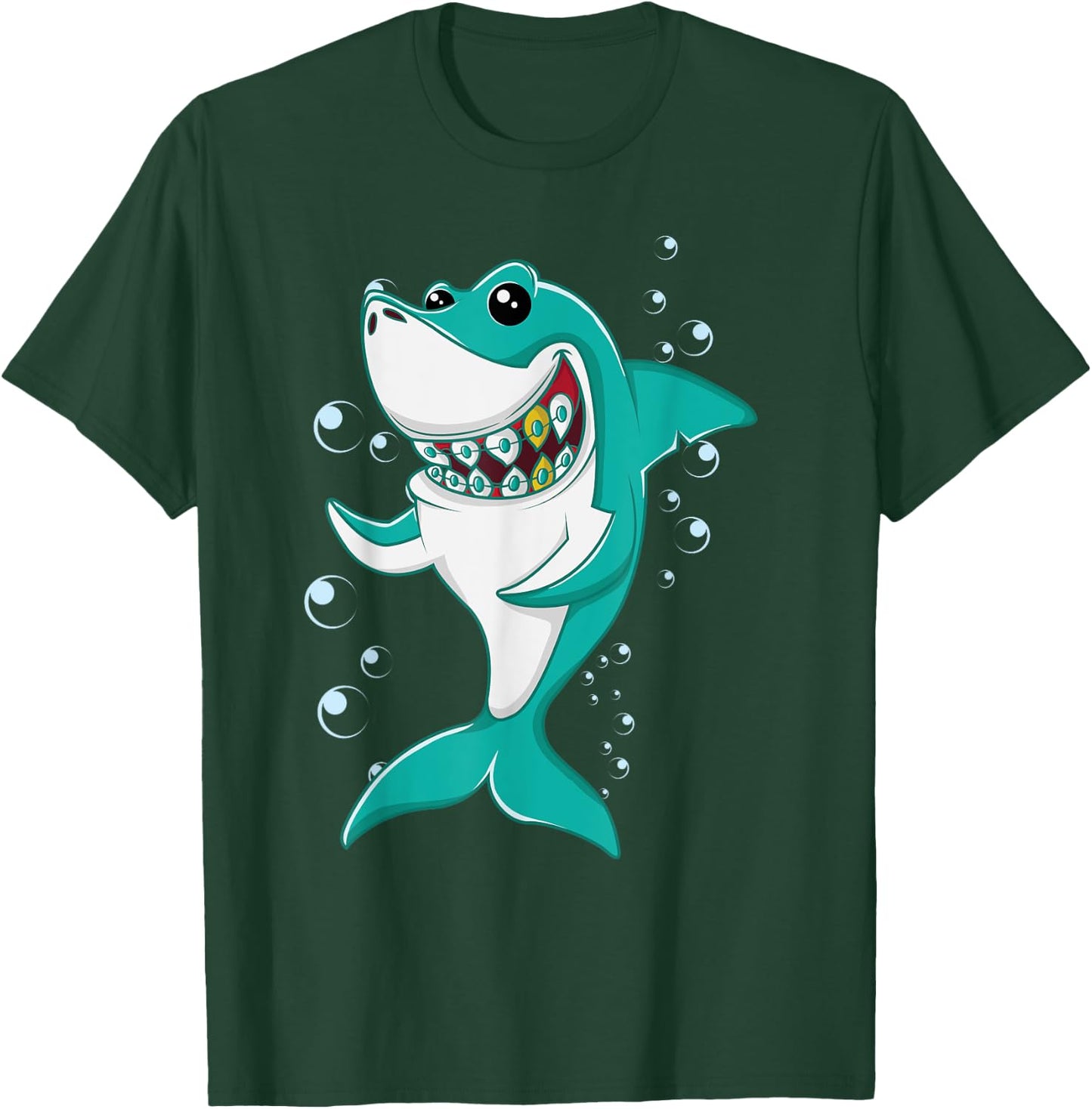 Shark with Braces T-Shirt - T-Shirt | Forest