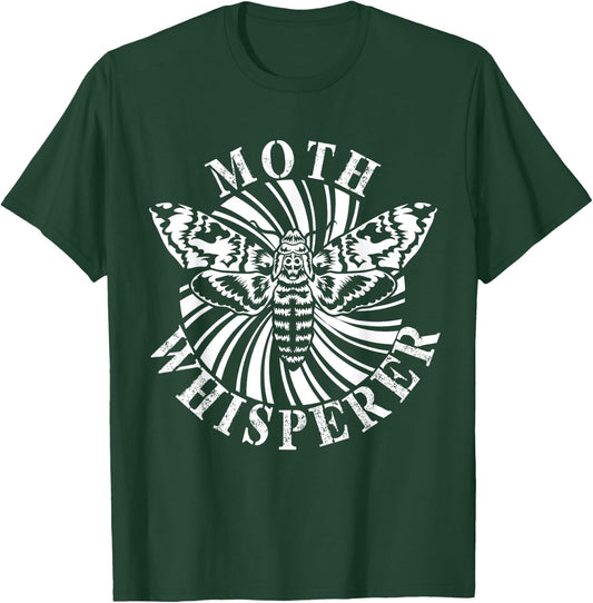 Moth Whisperer Entomology Bug Catcher Collector Entomologist T-Shirt - T-Shirt | Forest