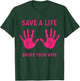 Save Life Grope Your Wife Cool Breast Cancer Awareness Gift T-Shirt - T-Shirt | Forest