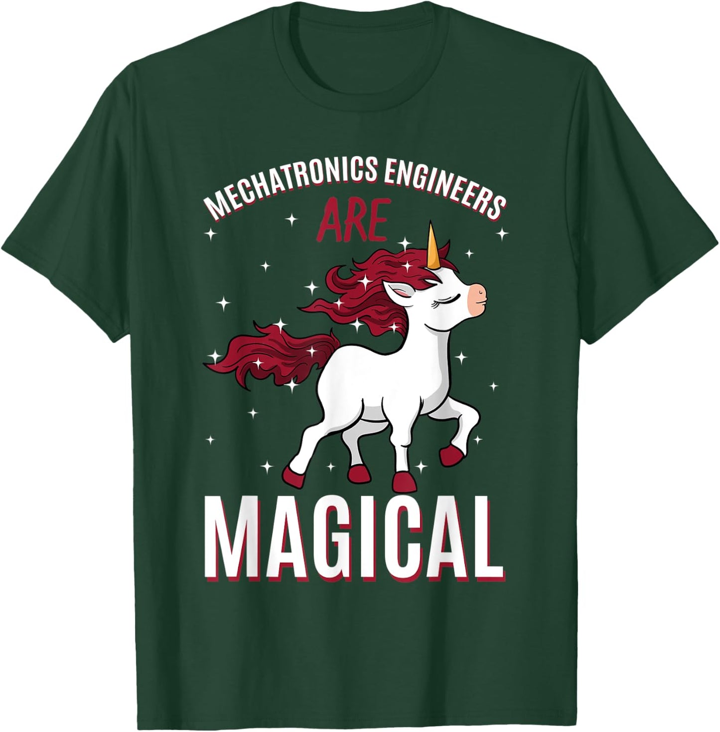 Mechatronics Engineers Are Magical Unicorn Robotics Job T-Shirt - T-Shirt | Forest