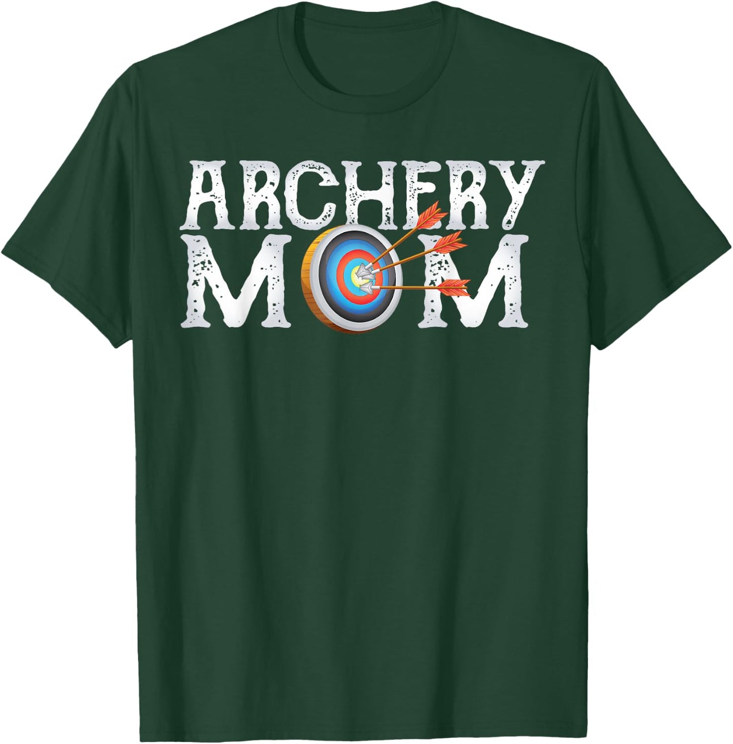 Archery Archer Mom Target Proud Parent Bow Arrow T-Shirt - T-Shirt | Forest