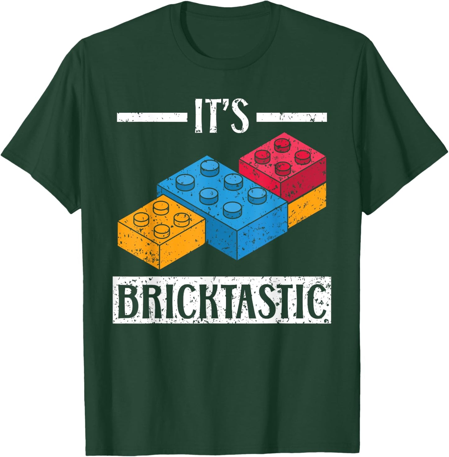 It's Bricktastic Master Builder Bricks Building Blocks T-Shirt - T-Shirt | Forest