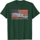 USS Underwood FFG-36 Ship Diagram American Flag Women Kids Men T-Shirt - T-Shirt | Forest
