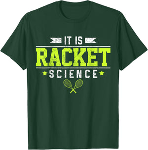 Tennis It's Racket Science Funny Saying Tennis Player Gift T-Shirt - T-Shirt | Forest