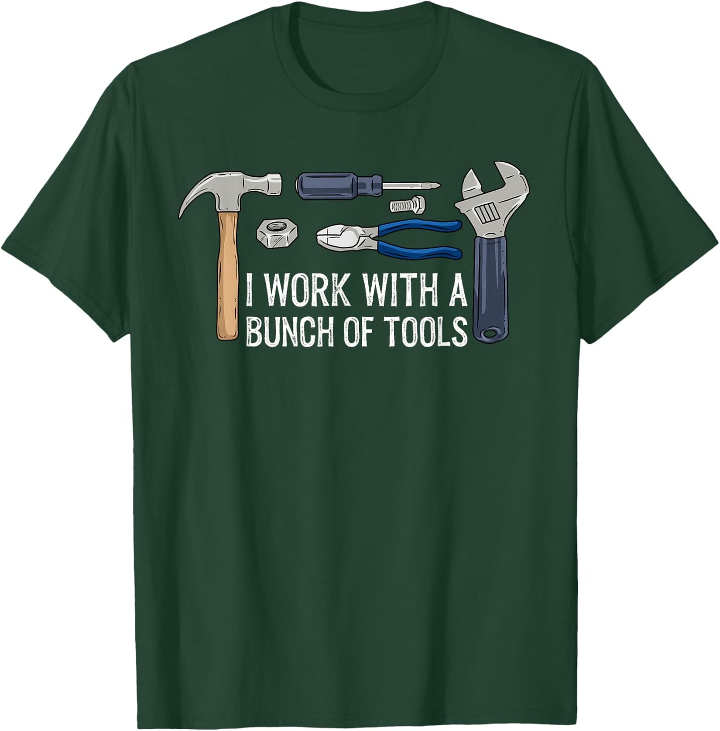 Handyman Shirt Men Electrician Gift Hardware Repair Mechanic T-Shirt - T-Shirt | Forest