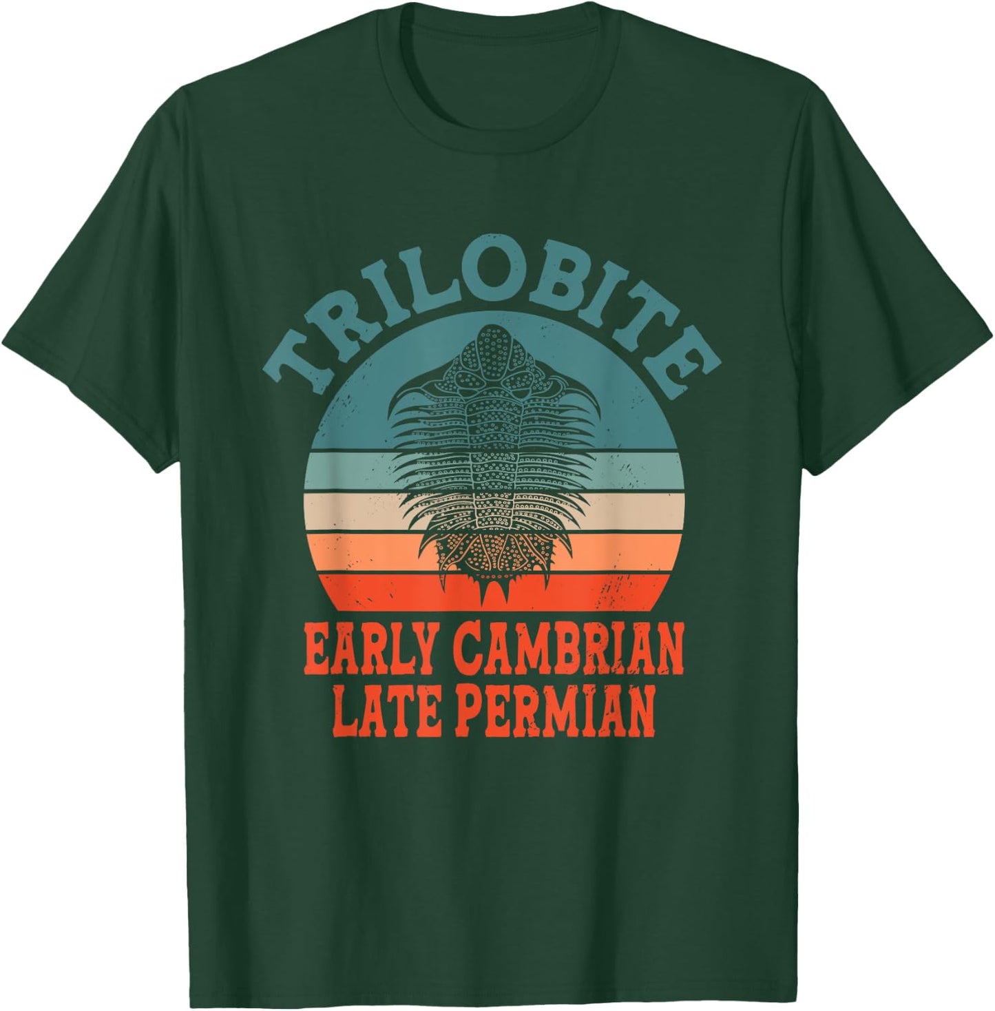 Trilobite Early Cambrian Late Permian Funny Paleontologist T-Shirt - T-Shirt | Forest