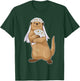 Otter Bride Bridal bouquet Wedding T-Shirt - T-Shirt | Forest