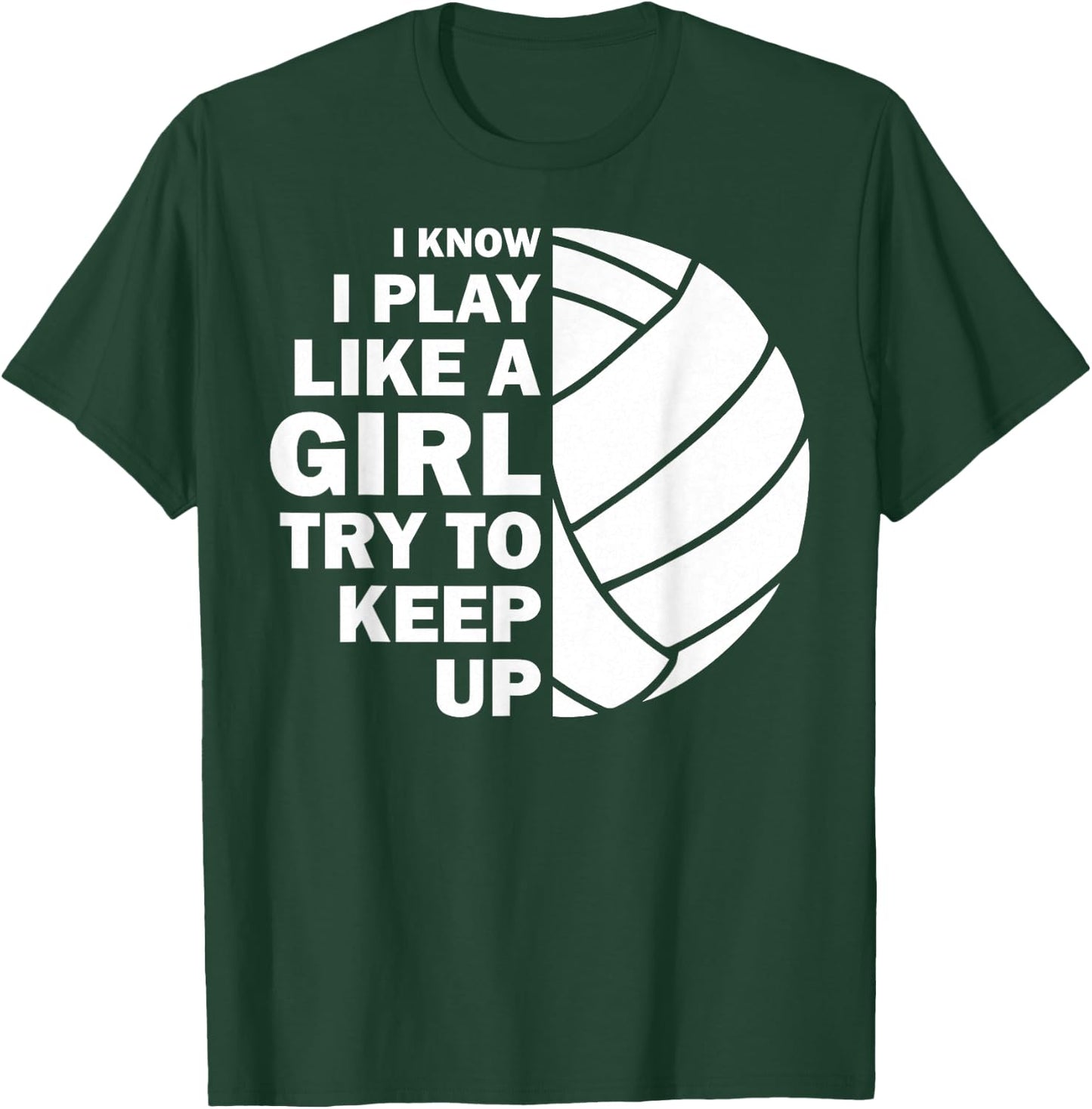 Cool Volleyball Girls Youth Volleyball Team Sports T-Shirt - T-Shirt | Forest