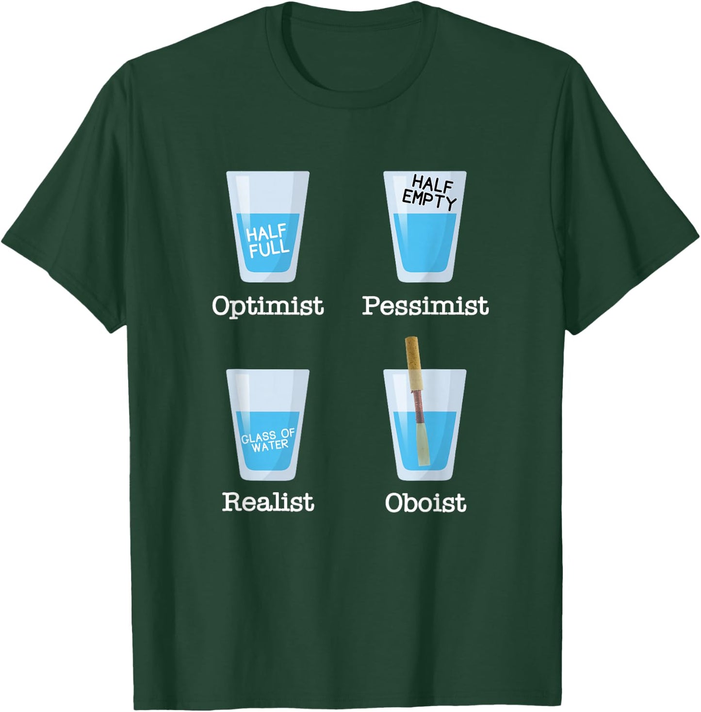 Oboist Orchestra Music Oboe T-Shirt - T-Shirt | Forest