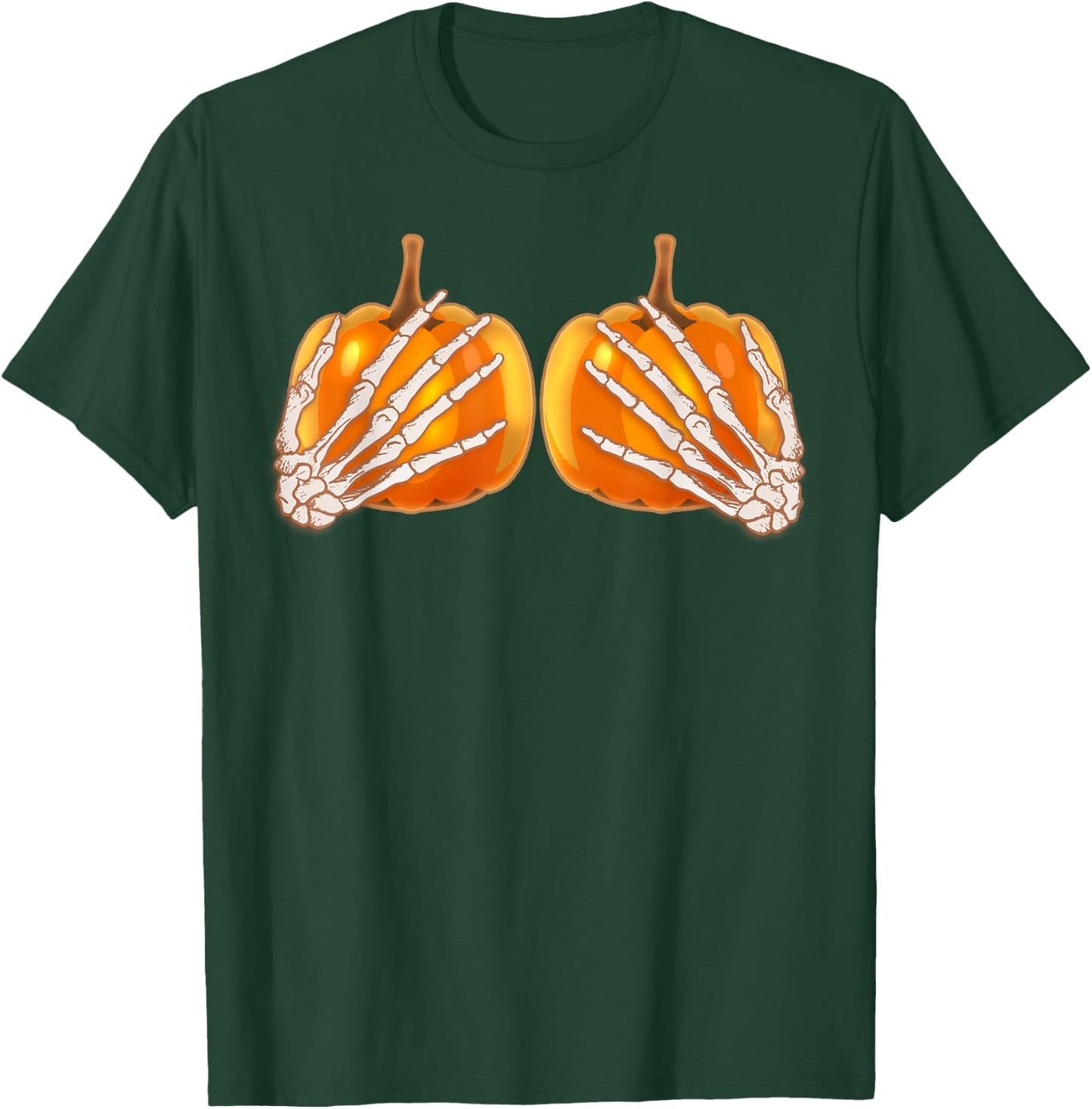 Save The Ta-Tas Breast Cancer Awareness Halloween T-Shirt - T-Shirt | Forest