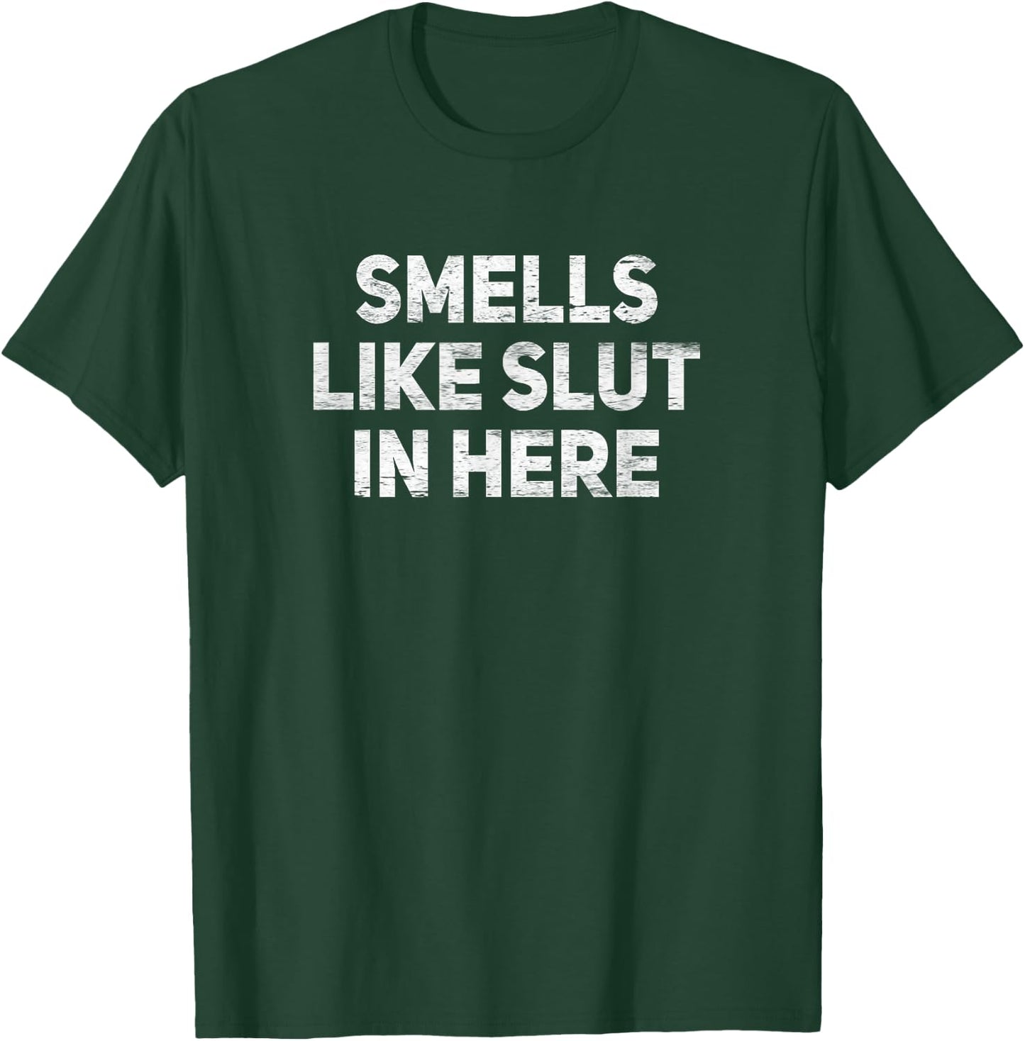 Smells Like Slut In Here Offensive Funny Adult Humor T-Shirt - T-Shirt | Forest