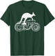 Kangaroo Riding Motorbike Australia Motorcycle Bikers Funny T-Shirt - T-Shirt | Forest