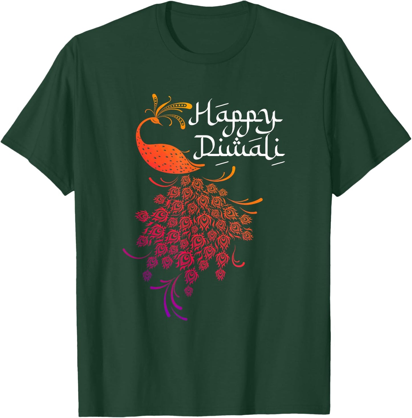 Happy Diwali Day India Indian Festival Of Lights Deepavali T-Shirt - T-Shirt | Forest